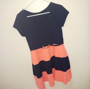 Dress with buckle (not detachable)